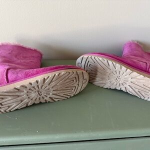 UGG Pink Shearling Lined Boots